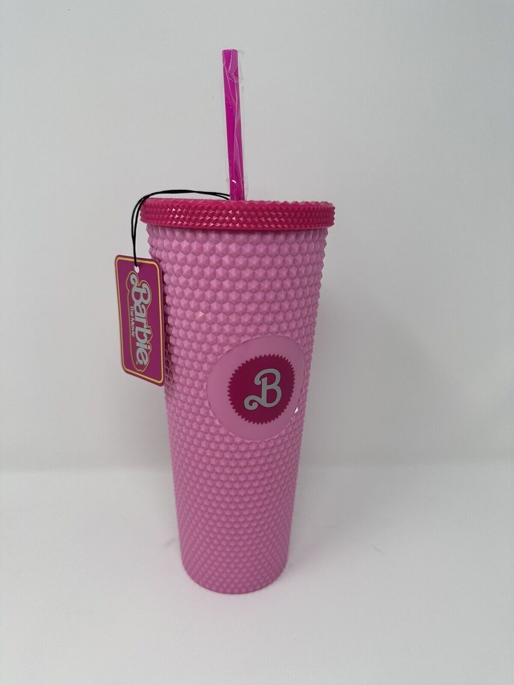 Barbie The Movie Hot Topic Exclusive Pink Tumbler Cup & Straw